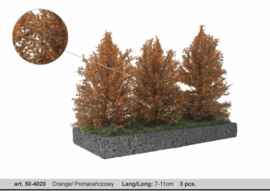 HB4020 Orange / large bushes  3 pieces 7-11 CM