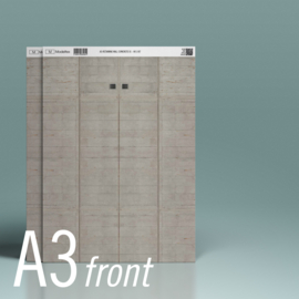 MT601 1:87 (HO) A3 Retaining wall concrete 1 (420mm x 297mm x 10mm)