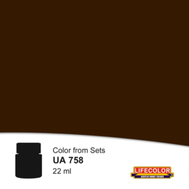 UA758 LifeColor Blackened Umber 22ml FS37056