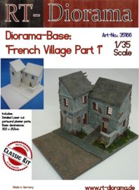 RT35166 1:35 RT-Diorama Diorama-Base: "French Village" Part 1 35.5 cm x 25.5 cm