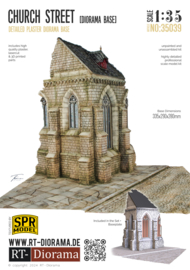 RT35039 Diorama Base: Church Street 33,5 x 29 x 28cm