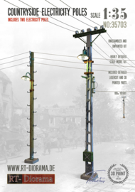 RT35703 1:35 RT-Diorama Countryside Electricity Poles