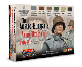 CS59 Lifecolor The Austro-Hungarian Army Uniforms (The Set Contains 6 acrylic colors)