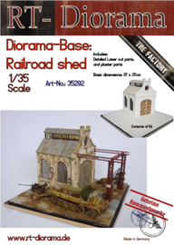 RT35292 1:35 RT-Diorama Diorama-Base: "Railroad Shed" 370 x 370mm