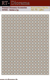 RT35812 1:35 RT-Diorama Printed Wall and Floor Tiles Nr.1