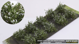 WB150065 SDW Shrubs  White - 10 pieces (20-30mm)