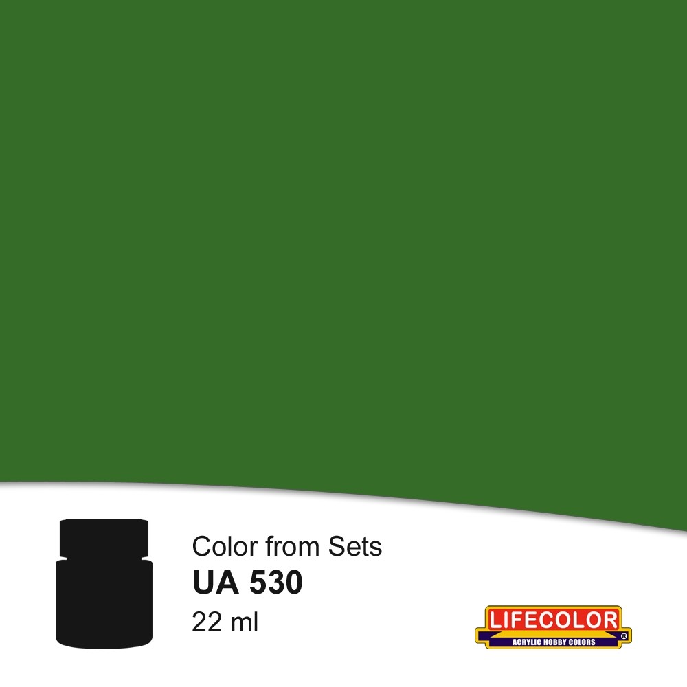 UA530 Lifecolor Regia Aeronautica Verde Scuro Mimetico 39 (Italian Air Force WWII Dark Green Camouflage 39)