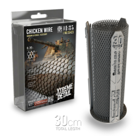 RT35423 1:35 RT-Diorama Ultra-Fine Chicken Wire [Hexagonal. Shape] 6 x 30 cm rolled out size