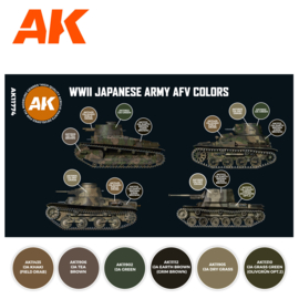 AK11774 WWII JAPANESE ARMY AFV COLORS