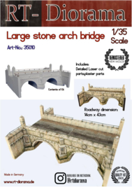 RT35010 1:35 RT-Diorama Large stone arch bridge (14cmx43cm) can be extended as required