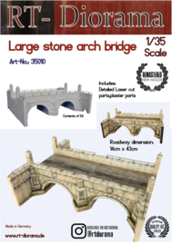 RT35010 1:35 RT-Diorama Large stone arch bridge can be extended as required