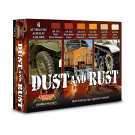 CS10 Lifecolor Dust and Rust  (6x 22ml Acrylfarben)
