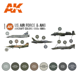 AK11747 3rd Gen US AIR FORCE & ANG AIRCRAFT COLORS 1960S-1980S