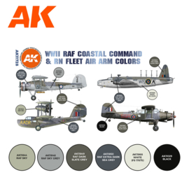 AK11728 WWII RAF COASTAL COMMAND & RN FLEET AIR ARM COLORS