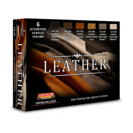 CS30 Lifecolor Leather Set (6x 22ml Acrylfarben)