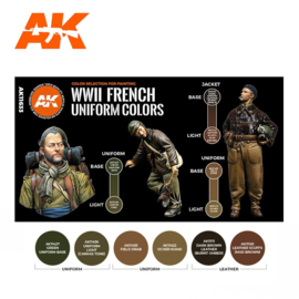 AK11633 3rd Gen WWII FRENCH UNIFORM COLORS