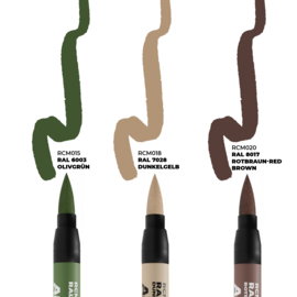 RCM108 LATE GERMAN AFV CAMO COLORS – RC MARKERS SET