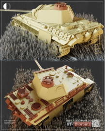 RT35439 1:35 RT-Diorama Grainfield Track Base [Panther Position] 200x200mm 3D printed