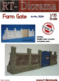 RT35204 1:35 RT-Diorama Farm Gate 36cm