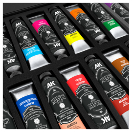 AKAD100 DELUXE EDITION BOX FULL RANGE ARTIST DENSE ACRYLIC COLOR