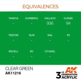 AK11216 CLEAR GREEN – STANDARD