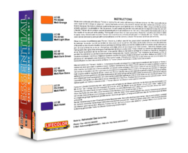 BES02 Lifecolor Essentials color set 2 (The Set Contains 6 acrylic colors)