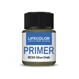 BC03 Lifecolor Primer Olive Drab 22ml New Formula