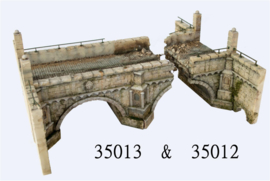 RT35013 1:35 RT-Diorama Destoyed Stonebridge (14cmx27cm)