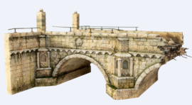 RT35013 1:35 RT-Diorama Destoyed Stonebridge (14cmx27cm)