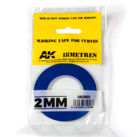 AK9182 MASKING TAPE FOR CURVES 2MM