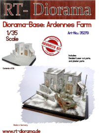 RT35279 1:35 RT-Diorama  Diorama Base: Ardennes Farm 400mm x 315mm