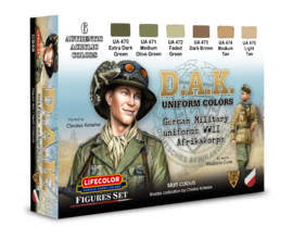 CS58 Lifecolor DAK (The Set Contains 6 acrylic colors)