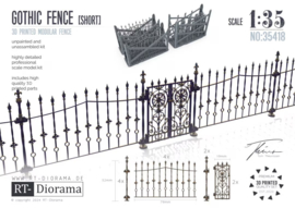 RT35418 Gothic Fence Short (35cm x 5.2cm)