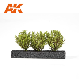 AK8216 LIGHT GREEN BUSHES 4-5CM 1:35 / 75MM / 90MM