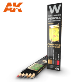 AK10042 Chipping & Aging set (5 Pecils)