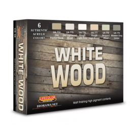 CS38 Lifecolor White Wood  (This set contains 6 acrylic colors)