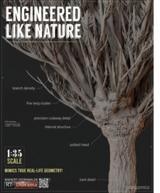 RT35333 1:35 RT-Diorama Pollarded Willow No.1 [~150mm]