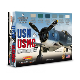 CS46 Lifecolor USN & USMC WWII Aircraft Colours  (6x 22ml Acrylfarben)