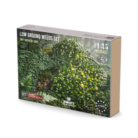 RT35457  1:35 RT-Diorama Low Ground Weeds Set [Swift Vegetation]  15 plant patches