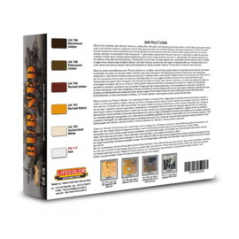 CS29   Lifecolor Burned set (This set contains 6 acrylic colors)