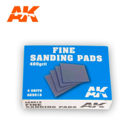 AK9018 FINE SANDING PADS 400 GRIT. 4 UNITS.