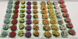 HBFL01 Flower tuff 9 colors 7 pieces (63 flower) +/- 5mm high