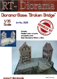 RT35215 1:35 RT-Diorama Diorama-Base:"Broken Bridge" 54,5cm x 38cm
