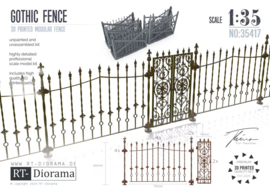 RT35417 Gothic Fence  (35cm x 6.6cm)