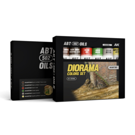 AKABT307 Abteilung 502 Dioramas Colors Set (6 Oil  Colors)