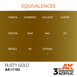AK11193 RUSTY GOLD – METALLIC