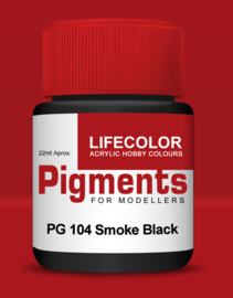 P104 Lifecolor Pigment Smoke Black (22ml)