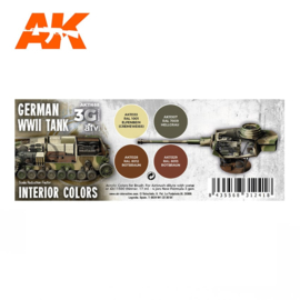 AK11688 3rd Gen GERMAN WWII TANK INTERIOR COLORS