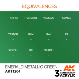 AK11204 EMERALD METALLIC GREEN – METALLIC