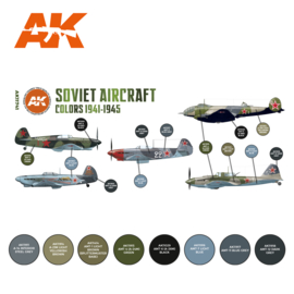 AK11741 3rd Gen SOVIET AIRCRAFT COLORS 1941-1945
